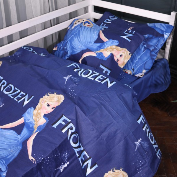 Фото - Комплект постельного белья детский MirSon 110х140 см Kids Time 17-0892 Frozen Magic Бязь (2200012390832)